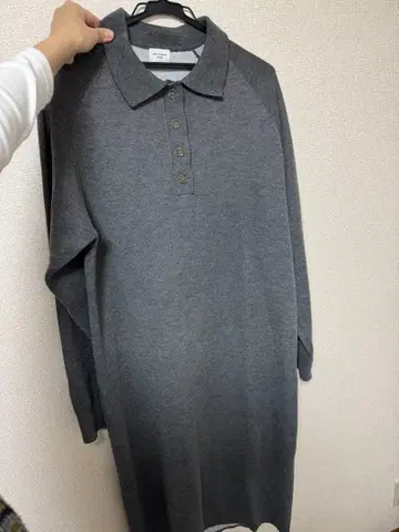 URBAN RESEARCH DOORS 카라 부착 니트 원피스 M 그레이