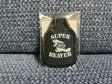 미개봉 슈퍼 비버 팝업 택 키링 블랙