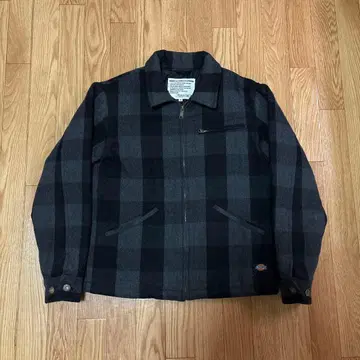 Dickies 90s 울 워크 자켓 체크 무늬