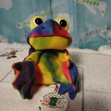 NATURE LAND 개구리 봉제 인형 마스코트 레트로