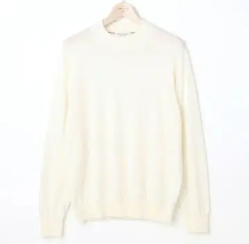 오리히카 화이트 & 블랙 모크넥 하이 게이지 니트 2장 세트