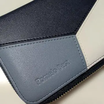 Pomelo Best 미사용 새상품 장지갑 지퍼 네이비 그레이 화이트