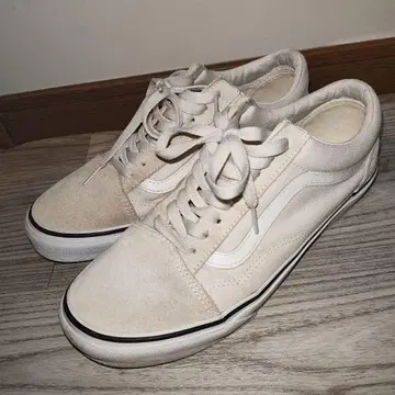 Vans 크림색 스웨이드 로우컷 스니커즈