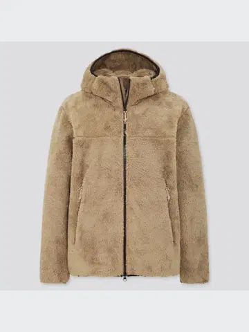 새상품급 UNIQLO 방풍 퍼 플리스 풀 집업 후드티 (긴팔)