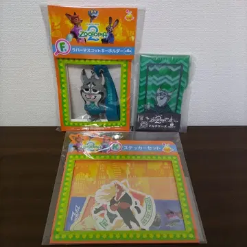 주토피아 해피 복권 러버 마스코트 키링 파우버드 멀티 케이스