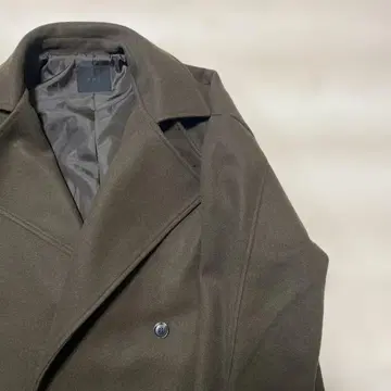 [ KBF ] 다크 브라운 더블 브레스트 울 코트