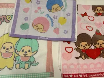 미사용 새상품 몽치치 페이스 타월 3개 세트 시마무라 아베일