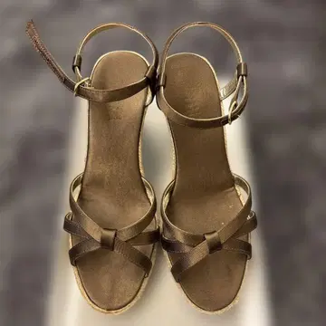 IENA 이에나 스트랩 웨지솔 샌들