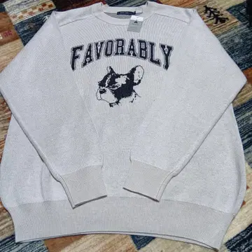 새상품 niko and - 프렌치 불독 니트 스웨터 M