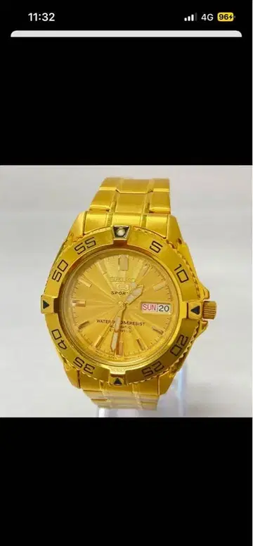 SEIKO 골드 자동 손목시계 새상품급