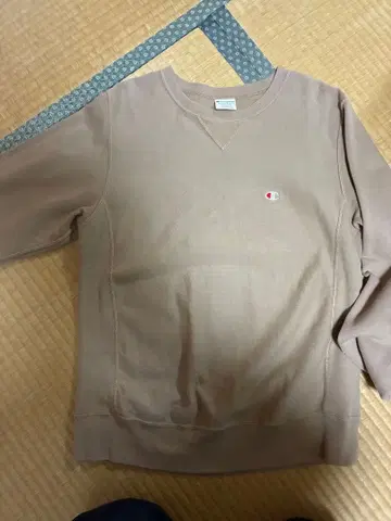 Champion 리버스 위브 베이지