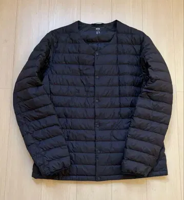 [새상품급] 유니클로 남성용 울트라 라이트 다운 블랙 XL 파우치 포함