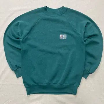 80년대~90년대 래글런 맨투맨 그린 트레이닝복