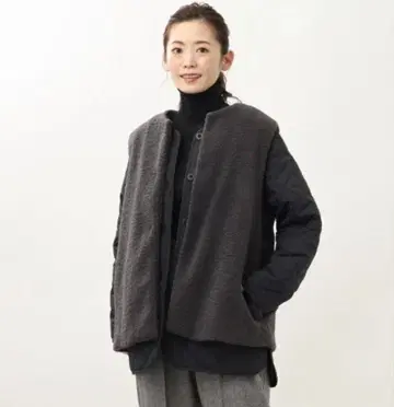 새상품급 Reflect 리플렉트 자켓 퀼트 블루종 + 보아 베스트