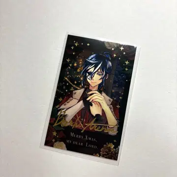 악마 고양이 크리스마스 폴라로이드 보스키 금박 1점