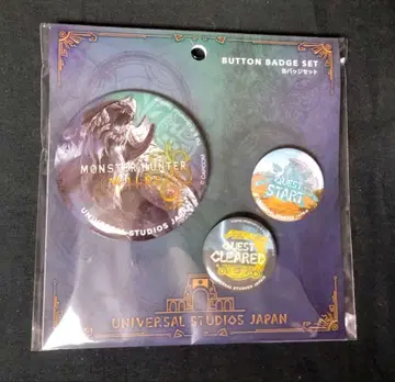 몬스터 헌터 와일즈 x 유니버셜 한정판 캔뱃지 세트