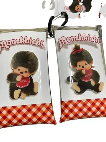 몽치치 키 클리어 멀티 케이스 카라비너 포함 세트