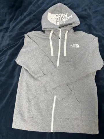 THE NORTH FACE 그레이 풀 집업 후드티 L