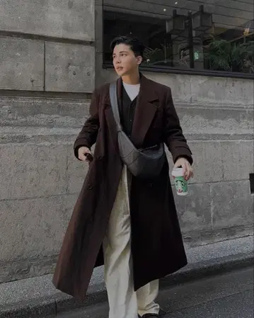 더블 브레스티드 오버코트