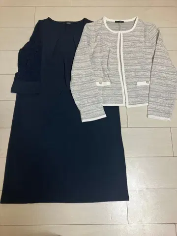 금일 한정 선착순!! 가디건 이상 자켓 미만 깔끔해 보이는 원피스 앙상블