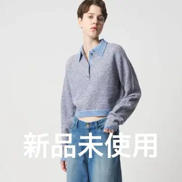 [ 즉완판템 ] <6(ROKU)> 알파카 울 나일론 폴로 니트