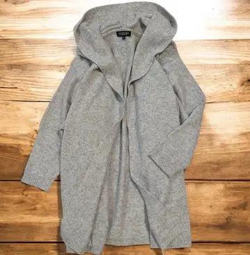 맥피 롱 가디건 캐시미어 코디 가디건 돌먼 후드 부착