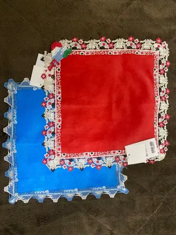 치카자와 레이스 손수건 2장 세트 도시코이 일본 후지산