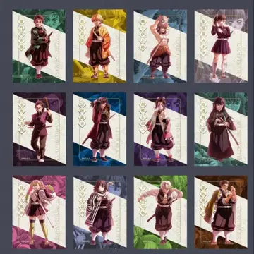 귀멸의 칼날 다이닝 카페 미니 스티커 세트 기타큐슈 한정판 행운권