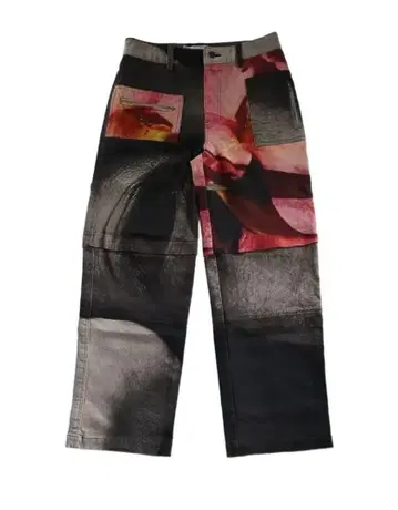 데님 와이드 팬츠 배기