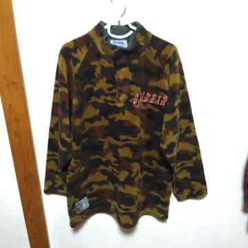 Cal Bear USA 카모플라쥬 롱 플리스 자켓 카모 패턴 베어