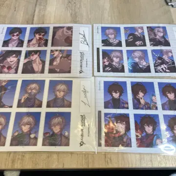 증명사진풍 스티커 4개 세트