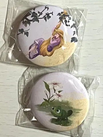 도쿄디즈니씨 판타지 스프링스 캔배지 라푼젤 2개