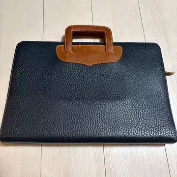 가죽 비즈니스 백 네이비, 브라운 Made inJAPAN