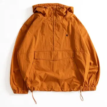 MUHET 스티치 배색 아노락 후드티