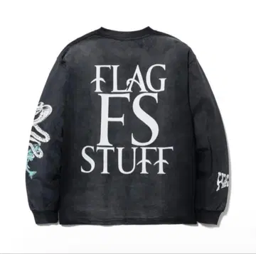FLAG STUFF 스네이크 프린트 긴팔 T셔츠 L 사이즈