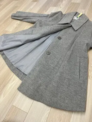 [ 변덕스러운 세일 종료 ] 여성용 판초풍 코트 그레이