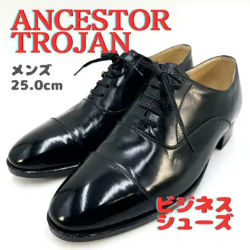 ANCESTOR TROJAN 비즈니스 슈즈 카프 가죽 스트레이트 팁