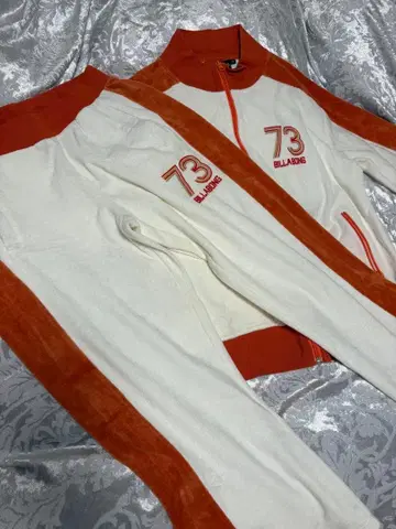 BILLABONG 저지 세트 M 화이트/오렌지