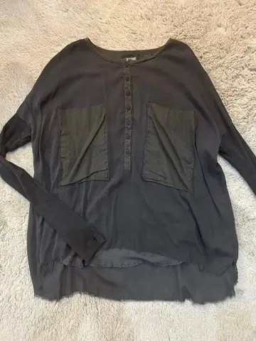 kristensen du nord 실크 코튼 블라우스