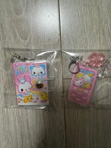 정품 해피 마치 미니 씰북 폴더폰 키링 세트