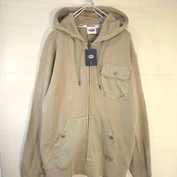 디키즈 워크 후드티 풀 집업 원포인트 탭 L 상당