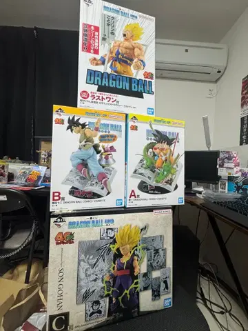 드래곤볼 피규어 4개 세트 A B C 라스트 원