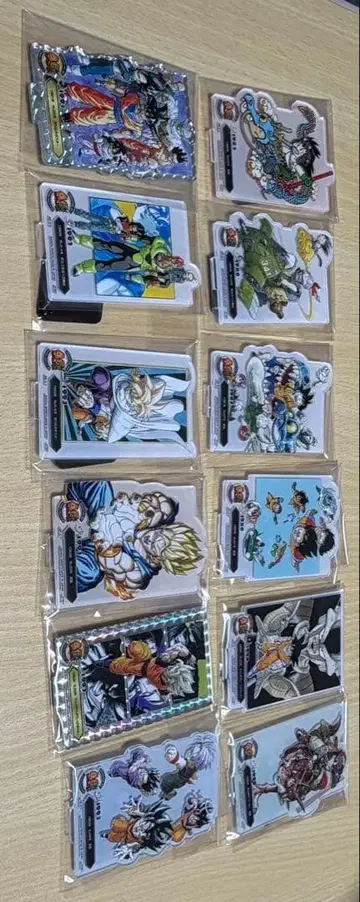 드래곤볼 40주년 제일복권 아크릴 12개