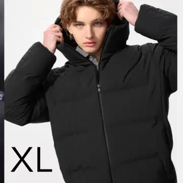 심리스 다운 후드티 블랙 XL 2025-26 모델