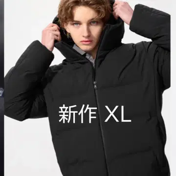 심리스 다운 후드티 블랙 XL 2025-26 모델