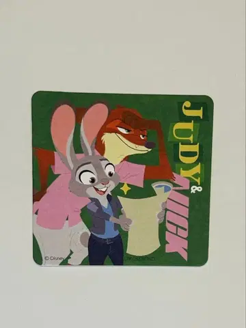 주토피아2 오마이카페 코스터 주디 닉