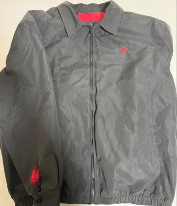 U.S. POLO ASSN. 나일론 자켓 XL 블랙/레드