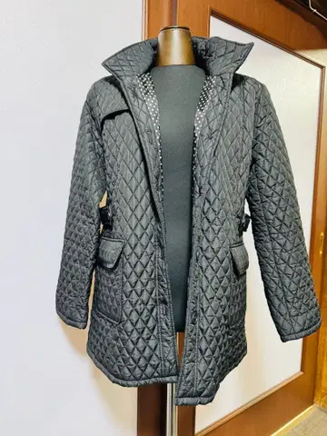 블랙 퀼팅 자켓