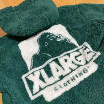 XLARGE 플리스 자켓 다크 그린