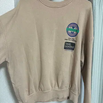 MOUSSY 베이지 프린트 트레이닝복